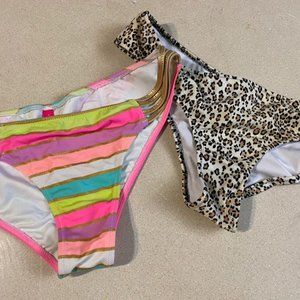 VICTORIA SECRET PINK 2 BOTTOMS SIZE MEDIUM SWIM VS